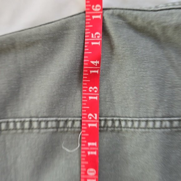 *3/$20* Free People Modern Femme Olive Green Stretch Denim Mini US 2 - Picture 6 of 8